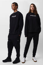 Lataa kuva Galleria-katseluun, FCUK mustat Unisex joggersit / Black