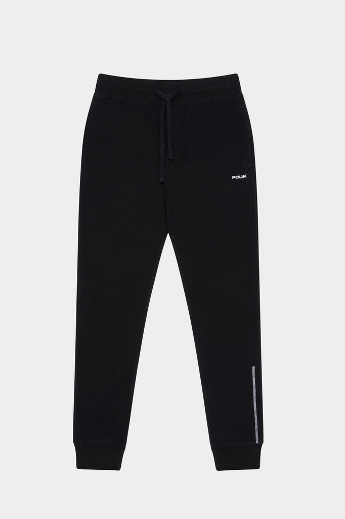 FCUK mustat Unisex joggersit / Black
