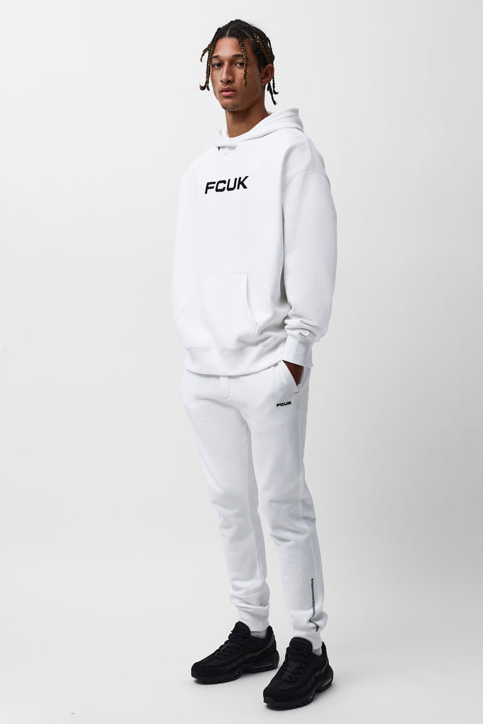 Valkoinen FCUK Unisex huppari