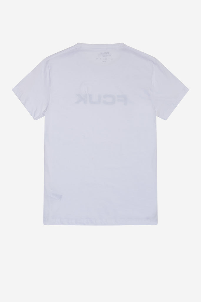 Valkoinen FCUK Unisex T-paita