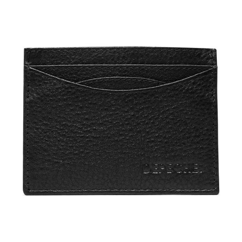 Depeche musta nahkainen korttikotelo