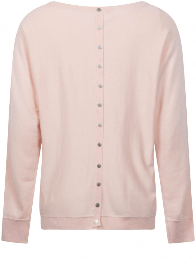 Tramontana rosa neule venepääntiellä / Jumper Basic Buttons Back, Rosa