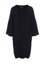 Lataa kuva Galleria-katseluun, Bitte Kai Rand musta mekko Drape viscose dress, black