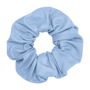 Depeche vaaleansininen nahkainen scrunchie - hiusdonitsi / Sky Blue