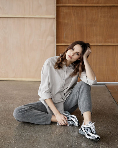 Project AJ117 khakinvärinen ekologinen puuvillapaita Hedine, Khaki Hedine Shirt