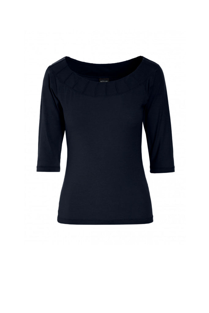 Bitte Kai Rand musta Atlas Jersey paita, form-fitting blouse