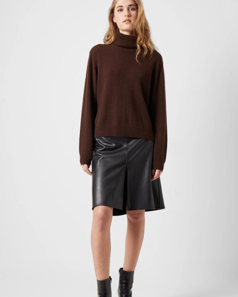 French Connection Josi cashmere blend pullover, after dark