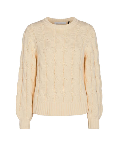 Pieszak Carrie Cable Knit, Creme