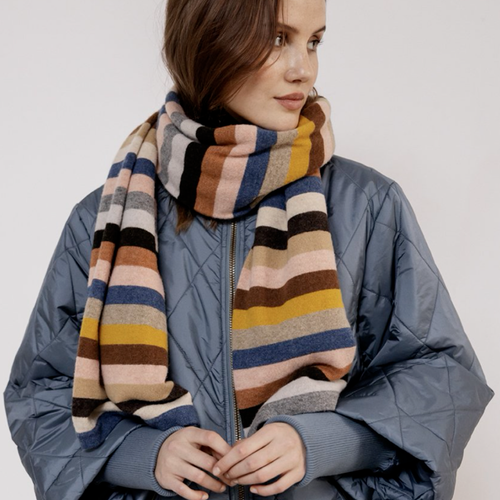 Naisten raidallinen villakaulahuivi Project AJ117 Copenhagen, multi color