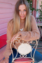 Lataa kuva Galleria-katseluun, Tramontana vaalean beige neulepusero, Jumper Mohair Sleeve Detail Light Camel