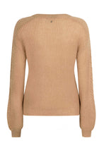 Lataa kuva Galleria-katseluun, Tramontana vaalean beige neulepusero, Jumper Mohair Sleeve Detail Light Camel