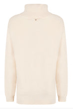 Lataa kuva Galleria-katseluun, Tramontana luonnonvaalea oversize neule poolokauluksella, Jumper L/S Collar, Cream