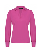 Lataa kuva Galleria-katseluun, Tramontana pitkähihainen V-pääntiepusero, Travel Solid Shirt, Pink